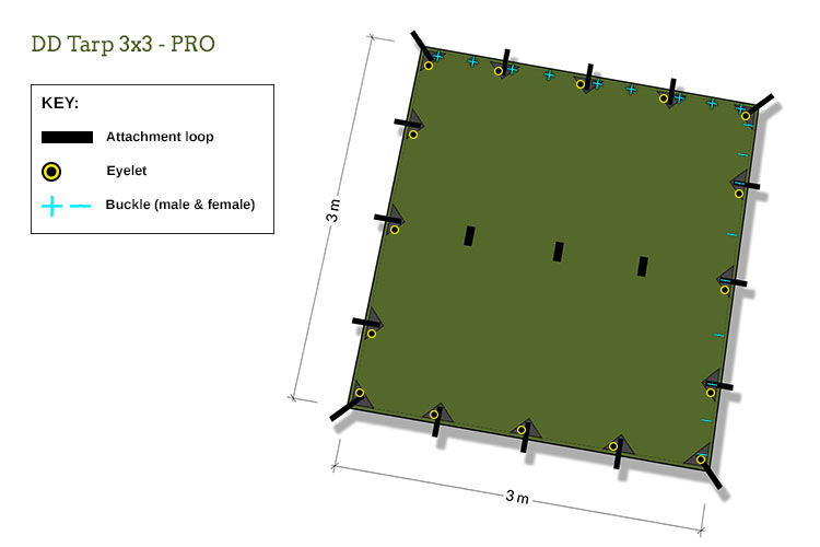 DD Tarp 3x3 Pro