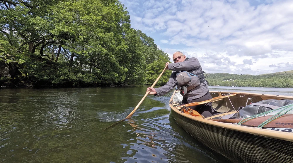 Broadland 15 Composite Paddled by Ray Goodwin MBE on Calm Waters