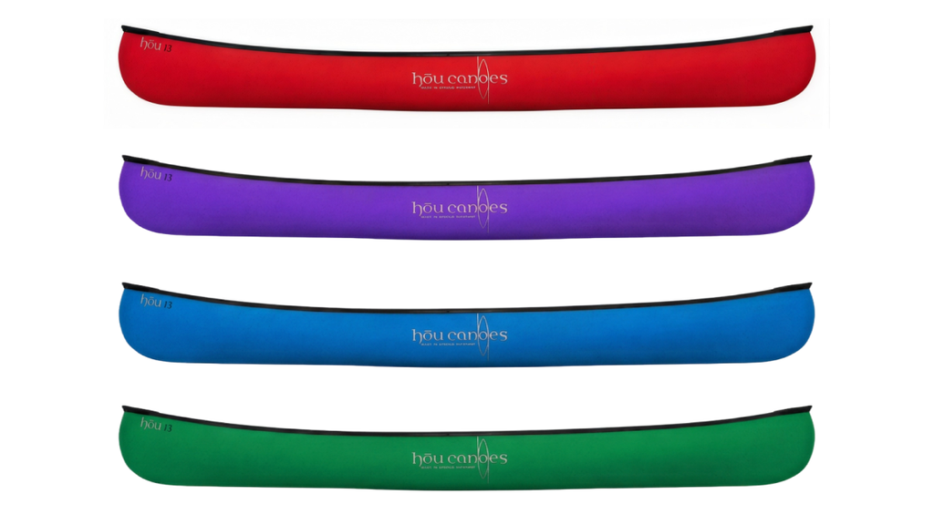 Hou 13 Canoe Junior Tandem Colour Options Red, Purple, Blue, Green