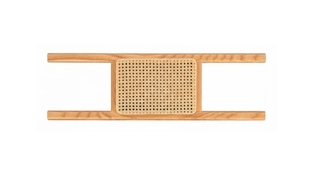 Curved Wood /cane standard seat